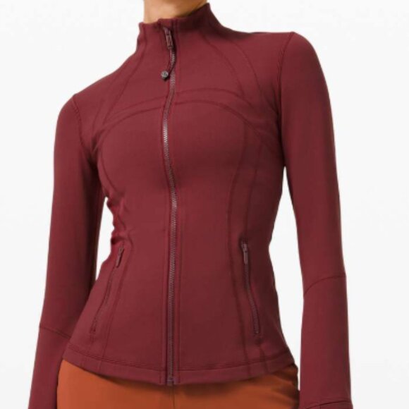Lululemon Define Jacket Luon Red Merlot size  8 - Picture 1 of 6